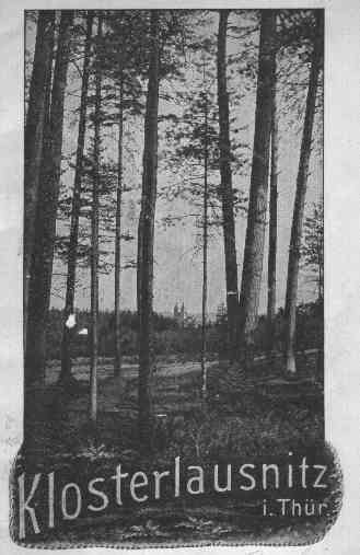 Brosch�re �ber Klosterlausnitz etwa aus der Zeit um 1910