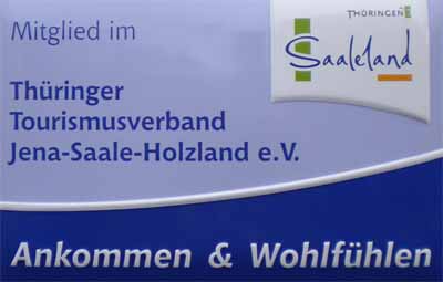 Mitglied im Fremdenverkehrsverband "Th�ringer Holzland"